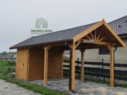 Agnieszka - drewniana wiata samochodowa, idealna ochrona dla pojazdów