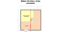  Wiktor VI z oknami PCV - 5,9x5,9m - zdjęcie 8