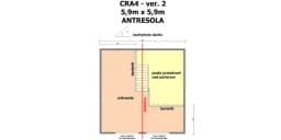 Domek rekreacyjny całoroczny CRA4 - wersja 2 - V2 - 35 m² - zdjęcie 5