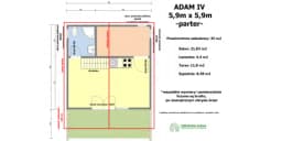 Nowoczesny drewniany domek z antresolą Adam IV 5,9m x 5,9m  - zdjęcie 4