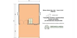 Domek ogrodowy z tarasem Antoś 4m x 4m + 2,5m x 4m - zdjęcie 2