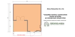 Domek ogrodowy z tarasem Maksymilian 5x5m - zdjęcie 2