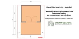 Nowoczesny Domek-Altana ogrodowa Milan – 3×2,5m + taras 3x2m - zdjęcie 2