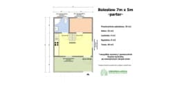 Domek Letniskowy z antresola Bolesław - 7x5m 