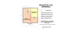 Domek Ogrodowy z tarasem Marcel II - 5x5m 