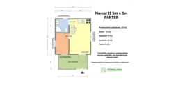 Domek Ogrodowy z tarasem Marcel II - 5x5m 