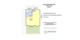 Drewniany domek Ogrodowy Olek 7,7x4,5m 