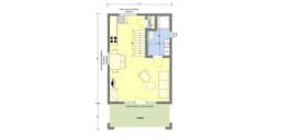 Domek rekreacyjny całoroczny CRP9 - 35 m² - zdjęcie 2
