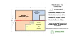 Drewniany domek rekreacyjny całoroczny CRA8 - 35 m² - zdjęcie 3