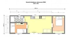 Drewniany domek rekreacyjny całoroczny CRK2 - 48 m² - zdjęcie 2