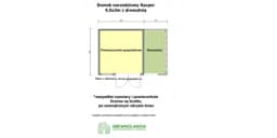 Domek narzędziowy z drewna Kacper - 4,5x3m z drewutnią  - zdjęcie 2