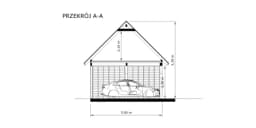 Wiata samochodowa Barbara II  11,9m x 5m – Garaż na dwa auta z przestrzenią użytkową  - zdjęcie 4