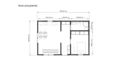 Drewniany domek rekreacyjny całoroczny CRK5 - 54 m² - zdjęcie 6