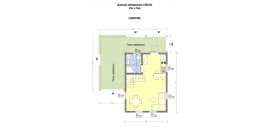 Domek rekreacyjny całoroczny CRP10 - 35m² - zdjęcie 2