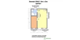 Domek mieszkalny całoroczny CRA2 PLUS - WT2021 - 30 m²  - zdjęcie 2