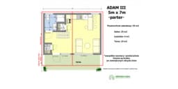 Nowoczesny domek  z antresolą Adam III 7m x 5m - zdjęcie 2