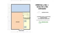 Domek rekreacyjny całoroczny CRK8 – 48 m²          - zdjęcie 3