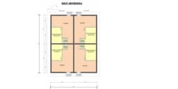 Domki na wynajem W1X4 – 80 m2 – 4 domki w 1 - zdjęcie 3