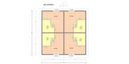 Domki na wynajem W2X4 – 100 m2 – 4 domki w 1 - zdjęcie 3