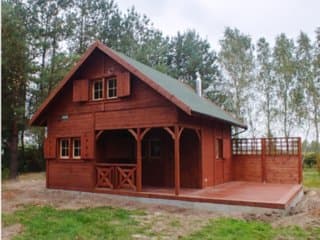 domek z tarasem bocznym