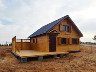 Domek z antresola Wiktor IV - wersja 1 - V1 - 5,9x5,9m