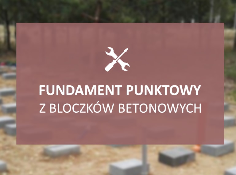 fundament z bloczków betonowych
