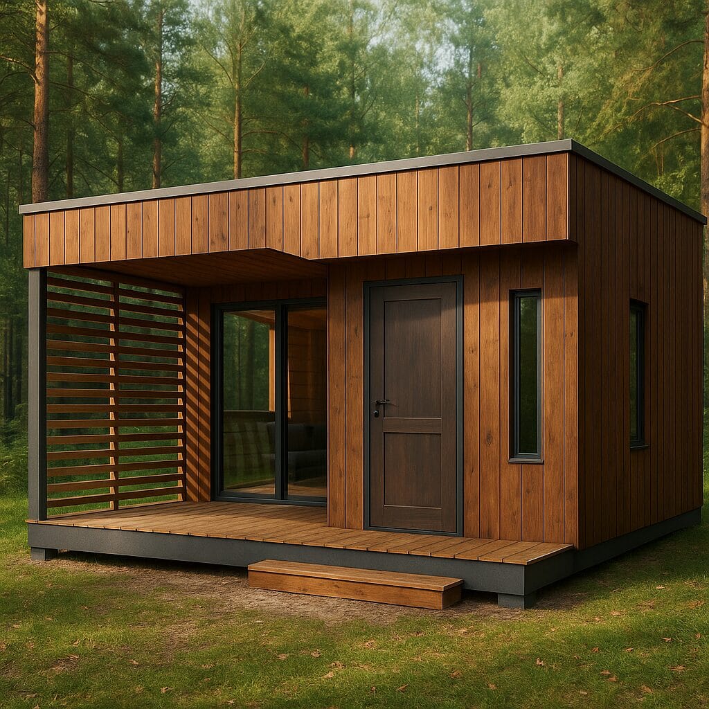 Domek ogrodowy z tarasem Maksymilian 5x5m