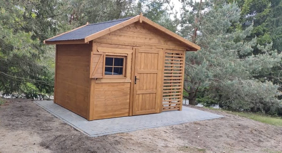 Domek narzędziowy z drewna Bonifacy – 4x3m