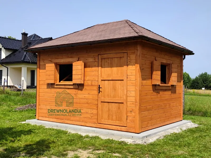 Drewniany Domek narzędziowy Jerzy – 4x2m