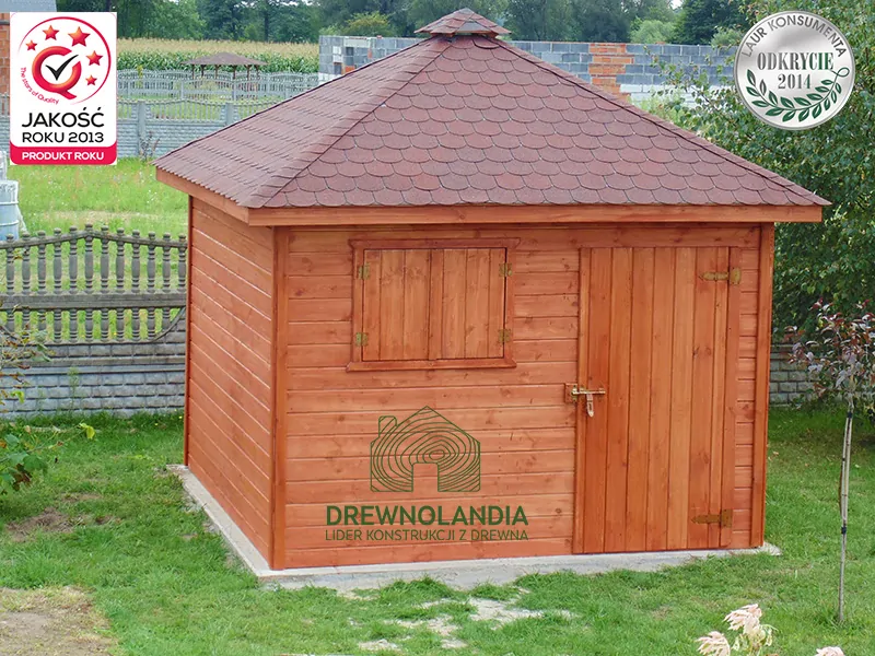 Domek narzędziowy z drewna Filip – 3x3m